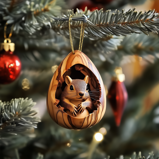 Squirrel Egg Mica Ornament GFTOAB1381