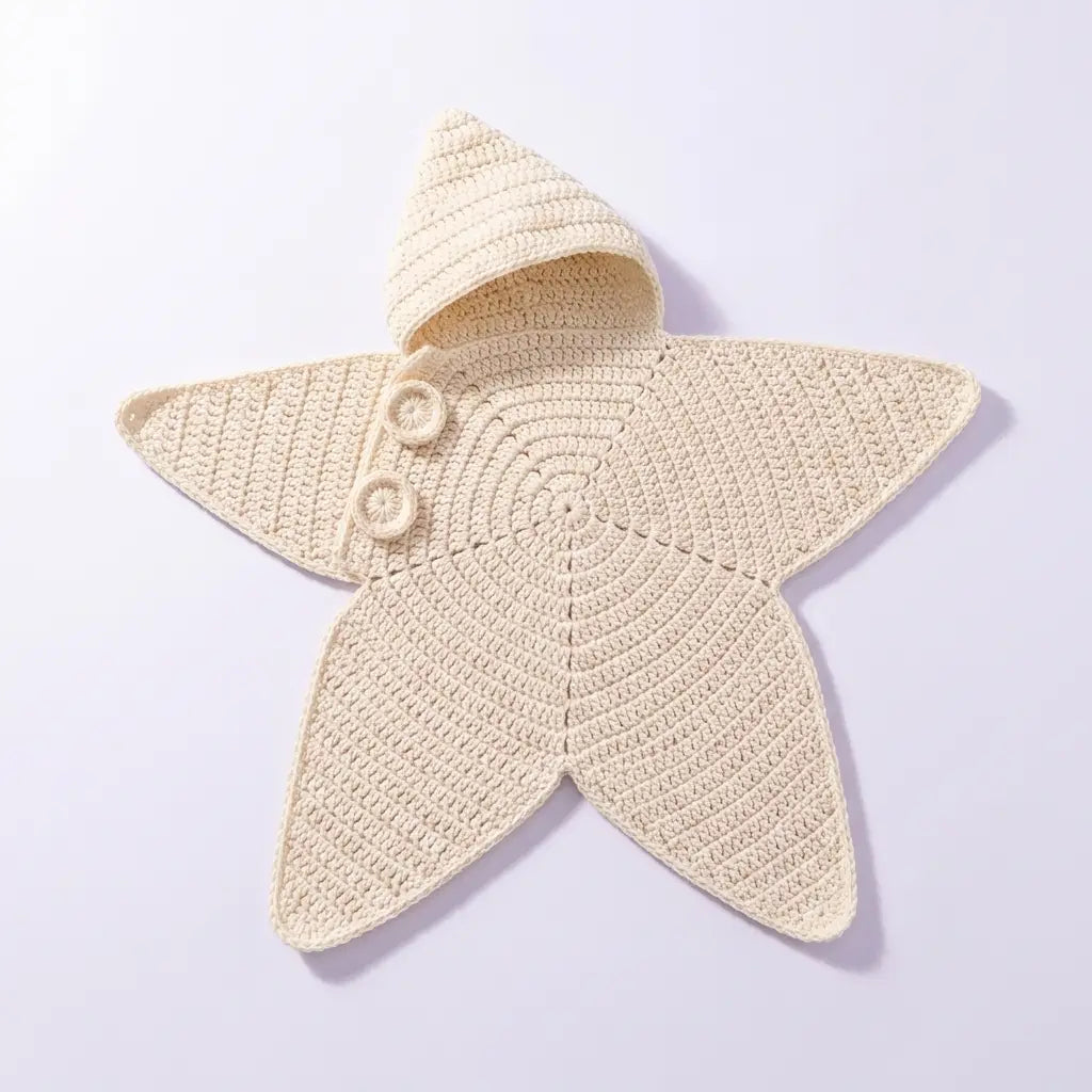 Cozy Crochet Baby Star Suit for Newborns and Toddlers